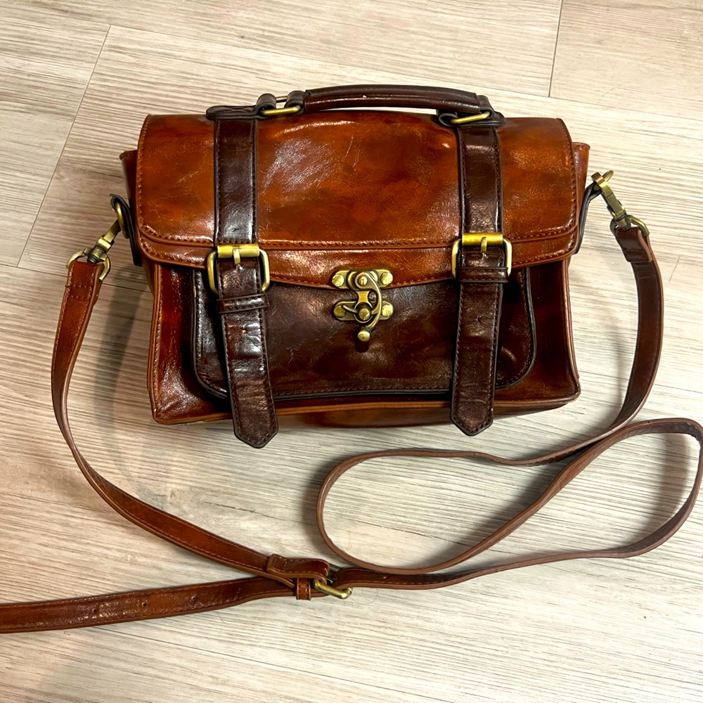 Vegan Leather Crossbody Purse
